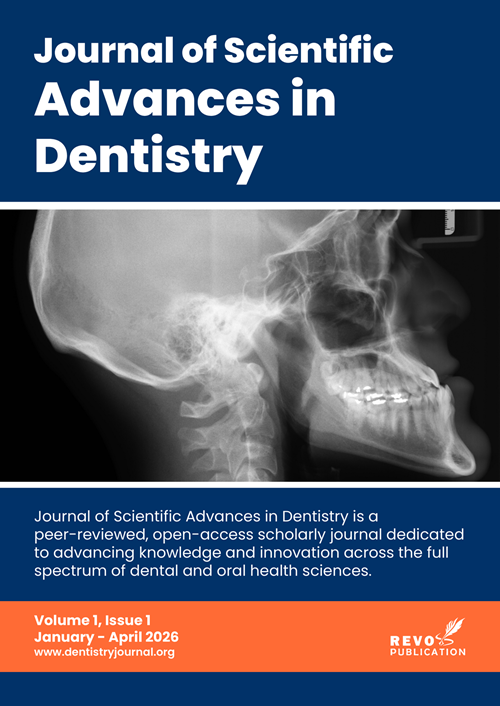 Journal of Scientific Advances in Dentistry Cover Page